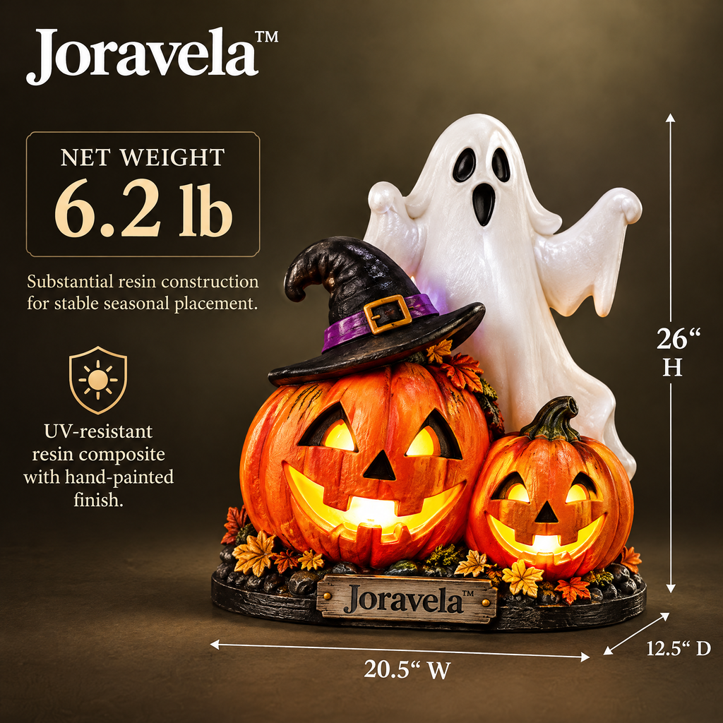 Joravela™ Harvest Ghost & Pumpkin Yard Display