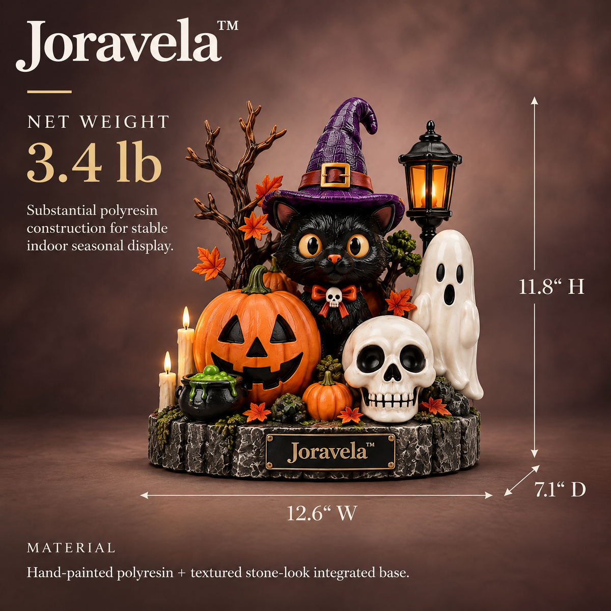 Joravela™ Enchanted Harvest Halloween Figurine Set