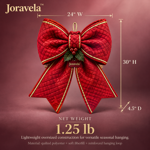 Joravela™ Grand Quilted Holiday Bow