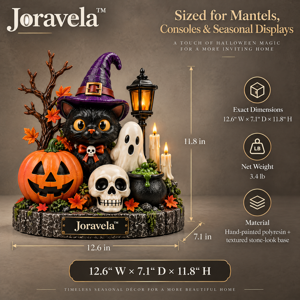 Joravela™ Enchanted Harvest Halloween Figurine Set