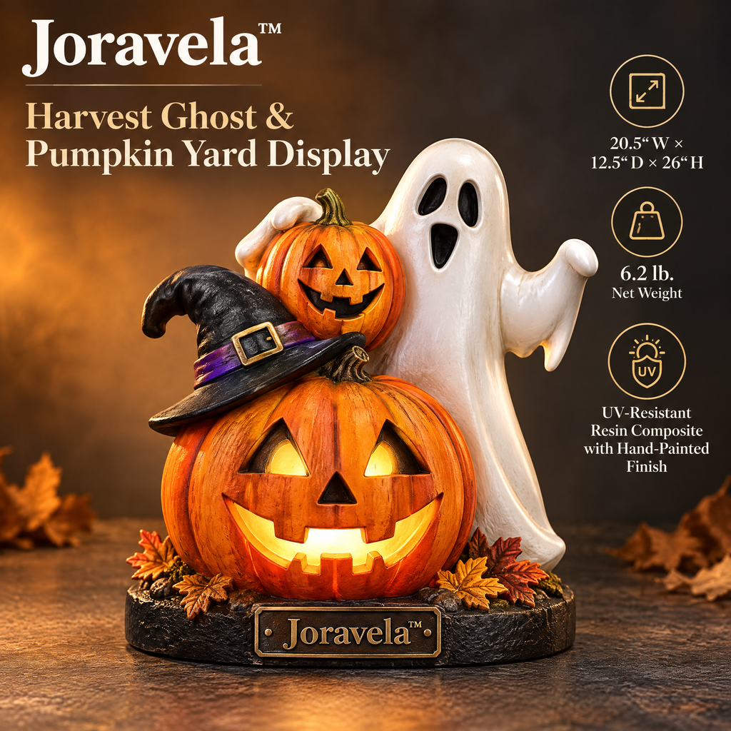 Joravela™ Harvest Ghost & Pumpkin Yard Display