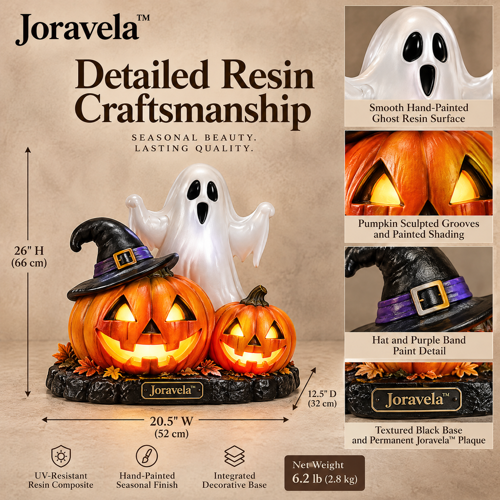 Joravela™ Harvest Ghost & Pumpkin Yard Display