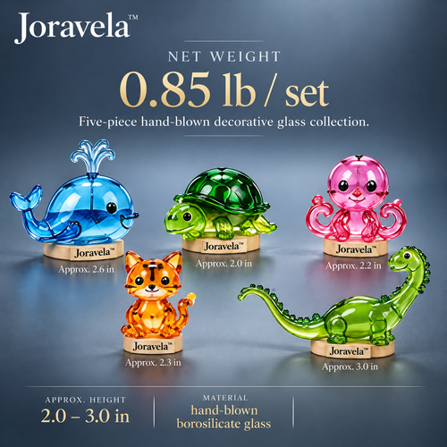 Joravela™ Holiday Glass Animal Miniature Collection