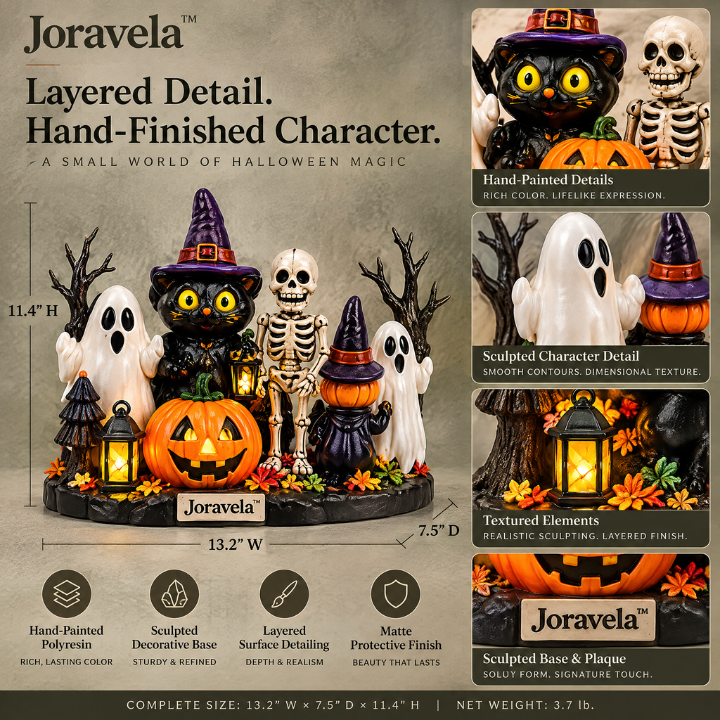 Joravela™ Little Haunts Halloween Village Figurine