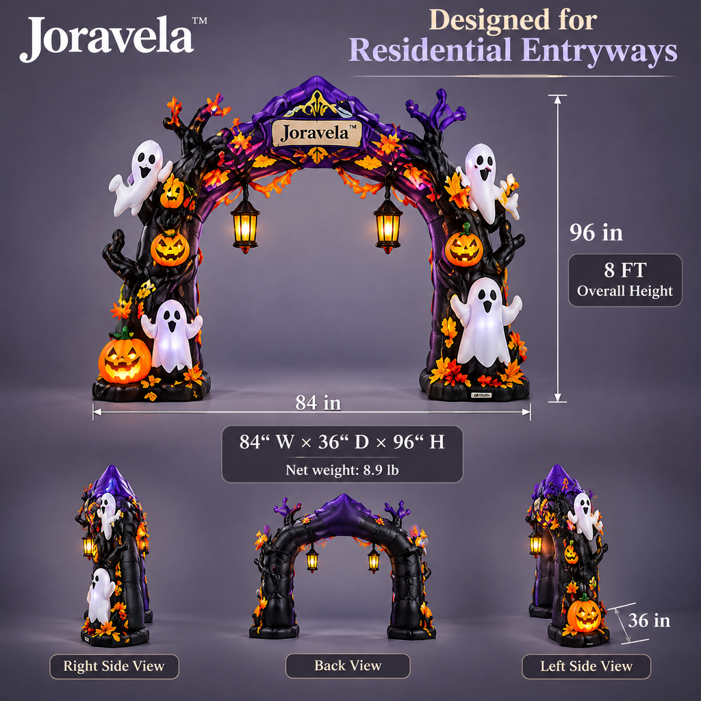 Joravela™ Enchanted Halloween Welcome Archway