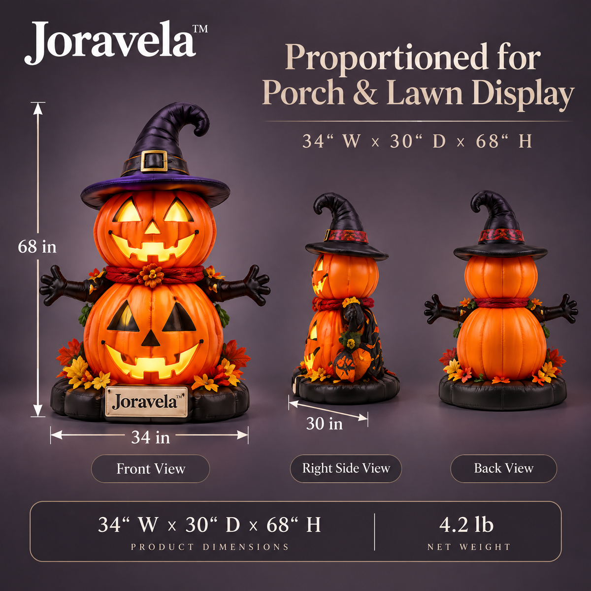 Joravela™ Harvest Pumpkin Spirit Inflatable