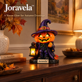 Joravela™ Midnight Pumpkin Lantern Figurine