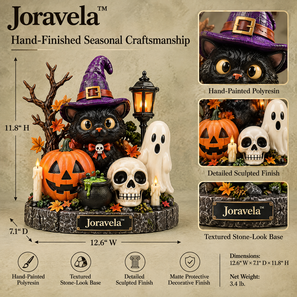 Joravela™ Enchanted Harvest Halloween Figurine Set