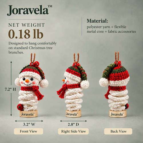 Joravela™ Cozy Snowman Spiral Ornament