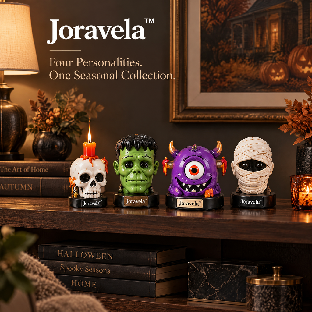Joravela™ Midnight Monster Halloween Figurine Set