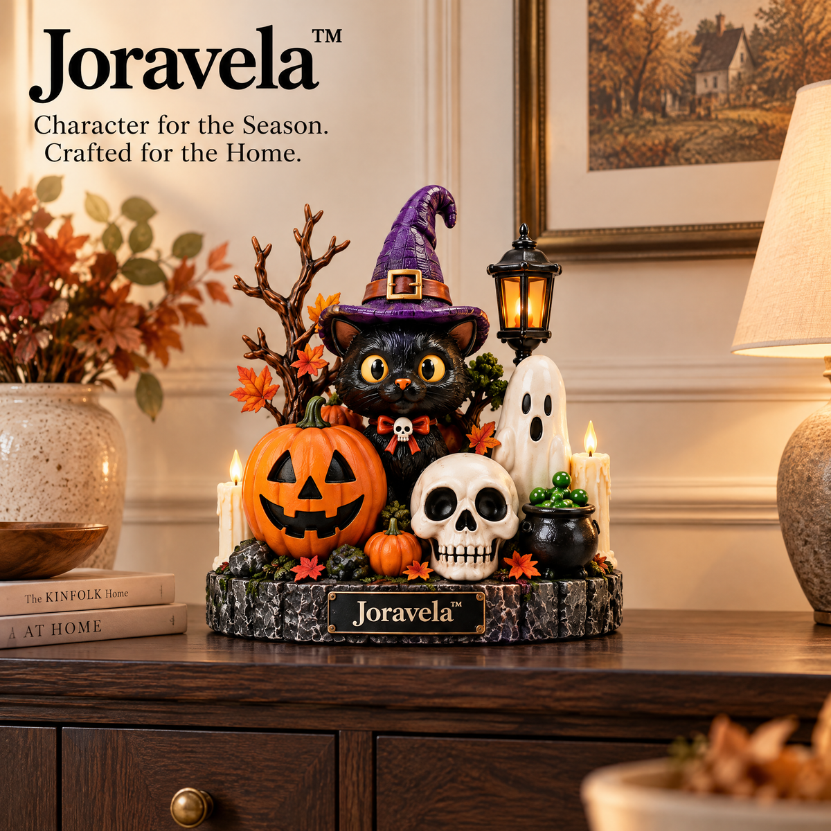 Joravela™ Enchanted Harvest Halloween Figurine Set